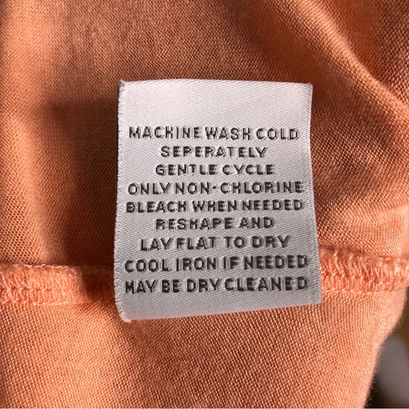 Soft Surroundings Peach Open Front Duster Cardigan - Picture 7 of 9